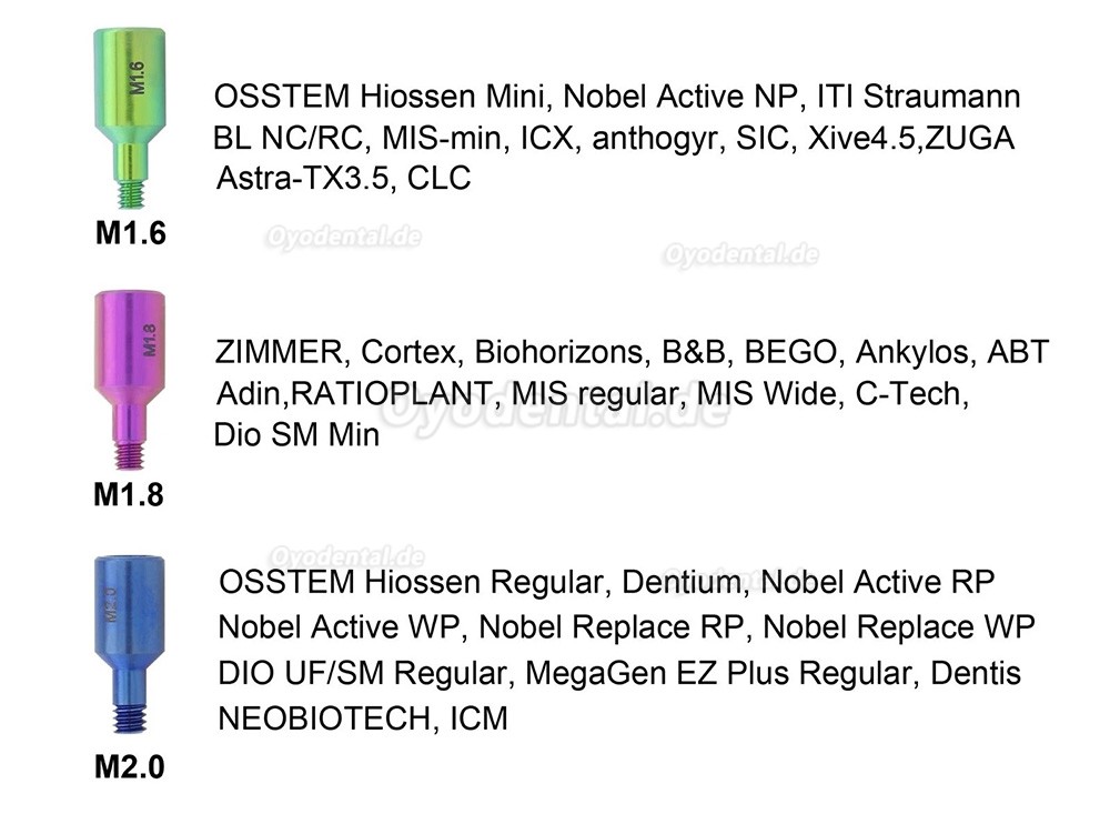 Universal Implantat Gebrochene Schraube Entferner Set Fraktur Schrauben Extraktor
